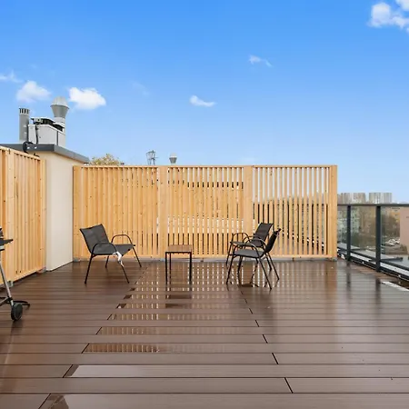Seaside Haven Prostywynajem Rooftop Terrace And Parking 公寓 格但斯克