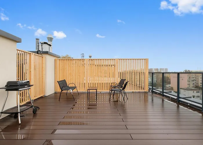 Seaside Haven Prostywynajem Rooftop Terrace And Parking Lägenhet Gdańsk